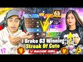 Finally broke 63 winning streak  cute v badge girl youtuber vs aditech      