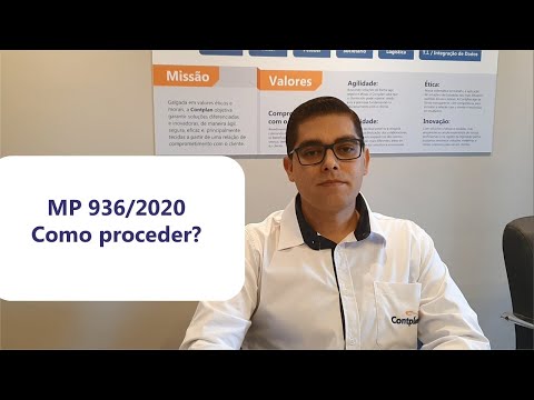 MP 936/2020 - Procedimentos - Como utilizar? - Contplan Contabilidade