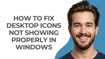 How To Fix Desktop Icons Not Showing Properly In Windows - GUIDE!