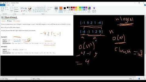 Leetcode 16 - Three Sum Closest - Medium