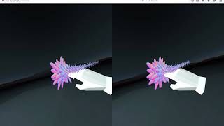 Drawing Phyllotactic Spirals in WebVR