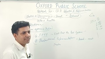 Class 11 Pol Sci ch 3 Election and representation video no 1 by Sandeep Nehra