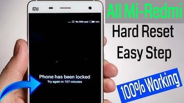 Mi-Redmi Pattern Reset And Hard Reset All Xiaomi/Redmi Models Easy Step 100% Working