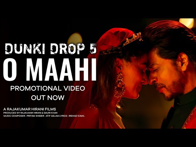 Dunki Drop 5 : O Maahi | Shah Rukh Khan | Taapsee Pannu | Pritam | Atif Aslam | Ai Cover |Video Song class=