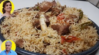 Mutton Hara Bhara Pulao | 3 Kg Mutton Pulao Recipe | Mutton Rice | Yakni Pulao