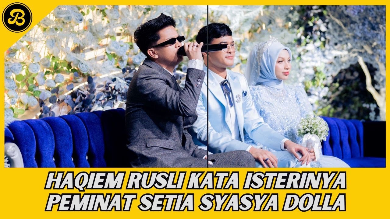 HAQIEM RUSLI HADIAHKAN TERIMA KASIH CINTA DI RESEPSI WEDDING SYASYA BEKAS PENYANYI DOLLA