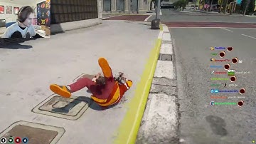 xqc loses to stairs and falls 5 floors GTA 5 RP NOPIXEL 3.0