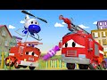 Der Streifenwagen in Autopolis - Zu viele Süßigkeiten - Lastwagen Zeichentrickfilme für Kinder 🚓 🚒