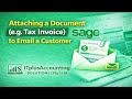 Attaching a Document(e.g Tax invoice) on Email to a Customer in SAGE Pastel Accounting
