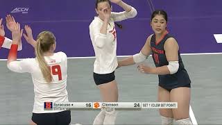 Highlights | Syracuse Volleyball vs. Clemson