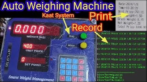 Smart Auto Weighing Machine with Backup, Auto Save & Print Features | Full Demo"