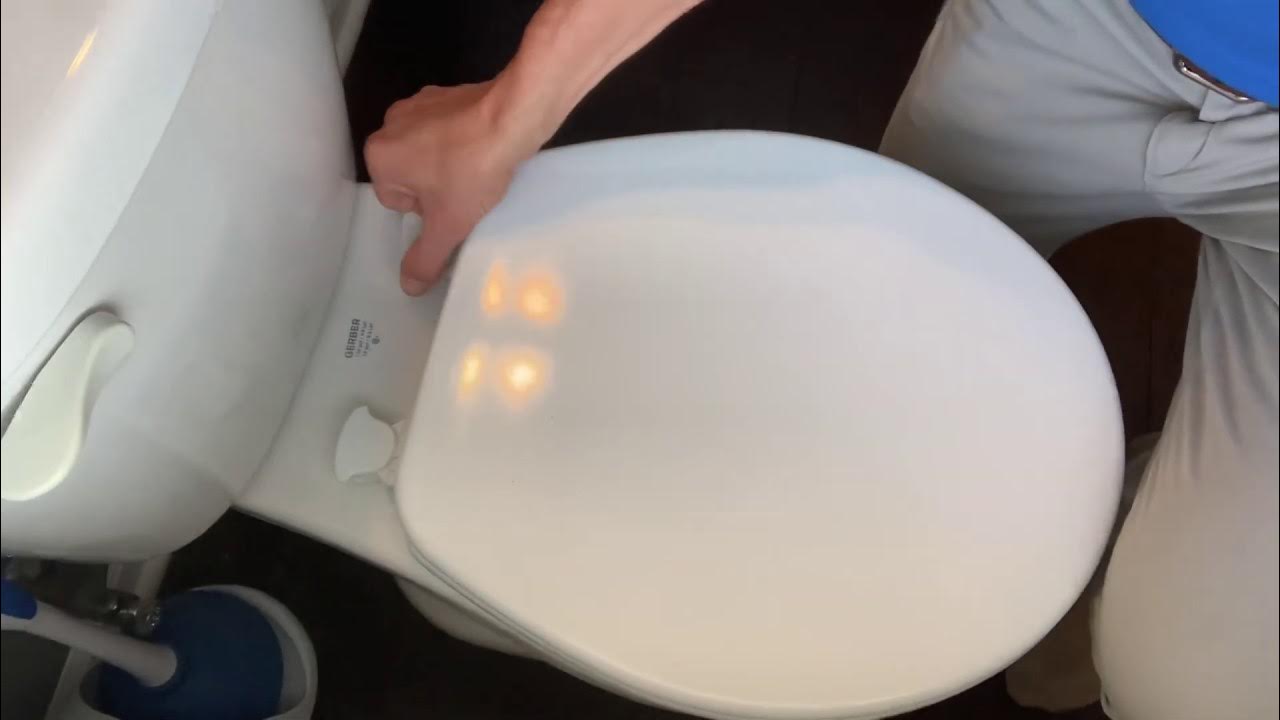 How to take off a toilet seat YouTube