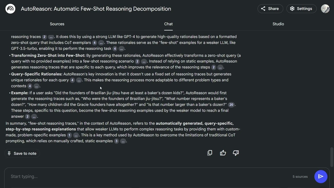 AutoReason: Automatic Few-Shot Reasoning Decomposition