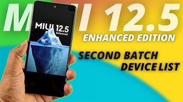 GOOD NEWS😱 :  MIUI 12.5 Enhanced Edition Second Batch Supported Device List & Update Rollout Date