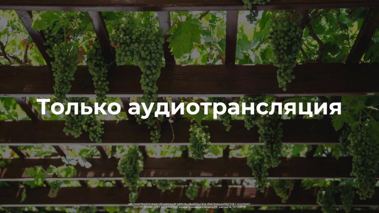 Прямая трансляция пользователя Церковь ЕХБ Колпино