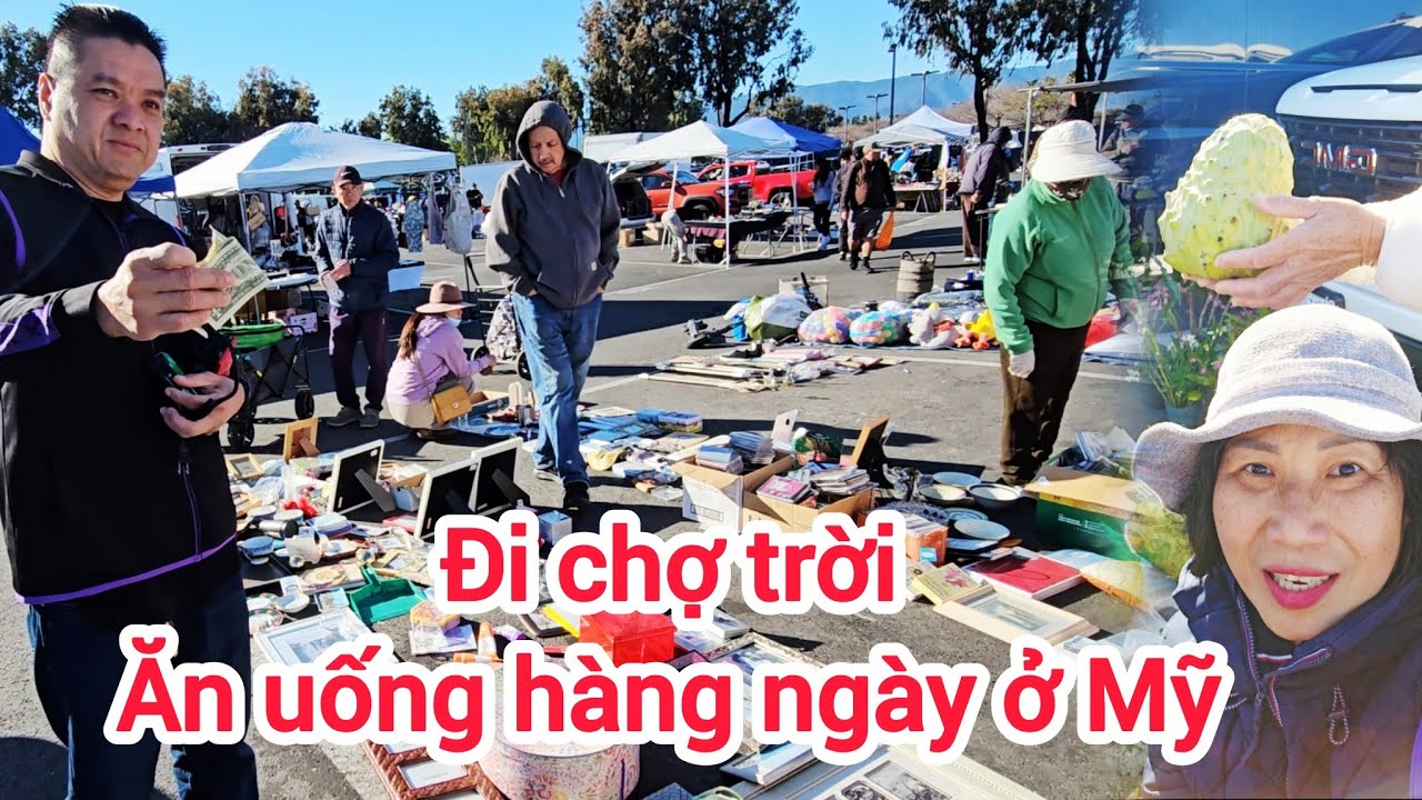 Đi chợ và ăn uống mỗi ngày ở Mỹ: chợ trời San Jose có bán cây giống nhiệt đới 