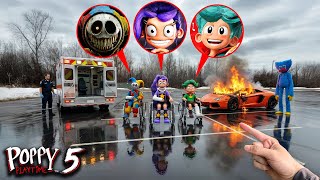 LILY LOVEBRAIDS, RORY LOVECAPE &amp; THE PROTOTYPE CAR ACCIDENT IN REAL LIFE! (POPPY PLAYTIME CHAPTER 5)