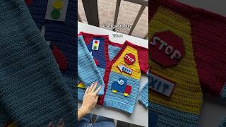 Making these felt patches were so fun #crochet #crochetcardigan #smallbusiness