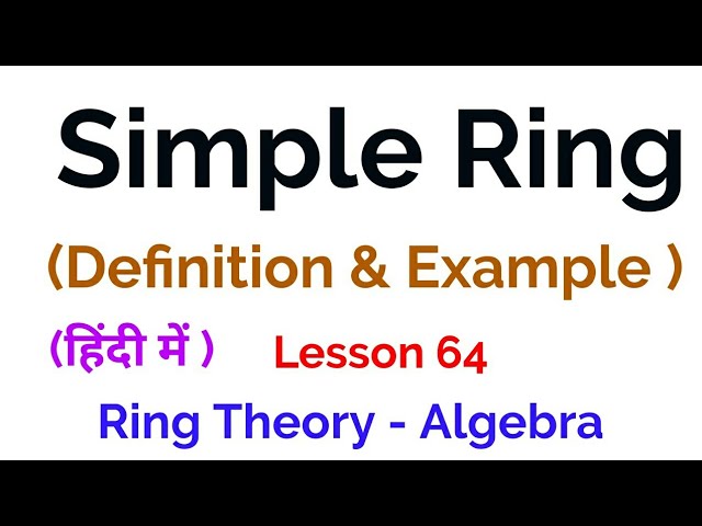 Polynomial Ring - Definition And Proof- Euclidean Domain - Lesson 13 -  YouTube