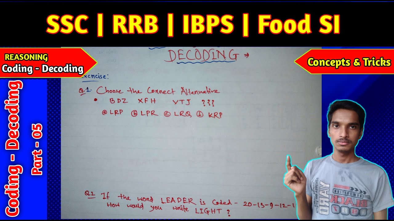 coding decoding reasoning| coding decoding reasoning tricks| coding ...