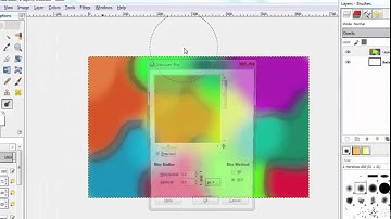 Make Simple Smooth Background in Gimp