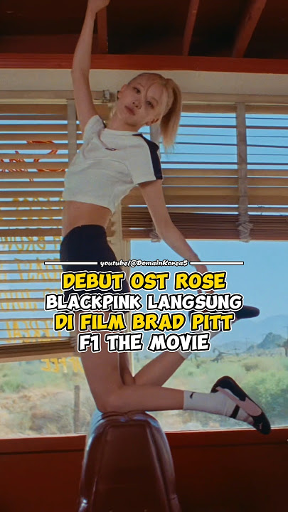 Debut OST Rose BLACKPINK Langsung di Film Brad Pitt F1 The Movie #kpop #shorts