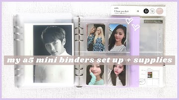 ✨ setting up my new bts & kpop photocard a5 mini binders