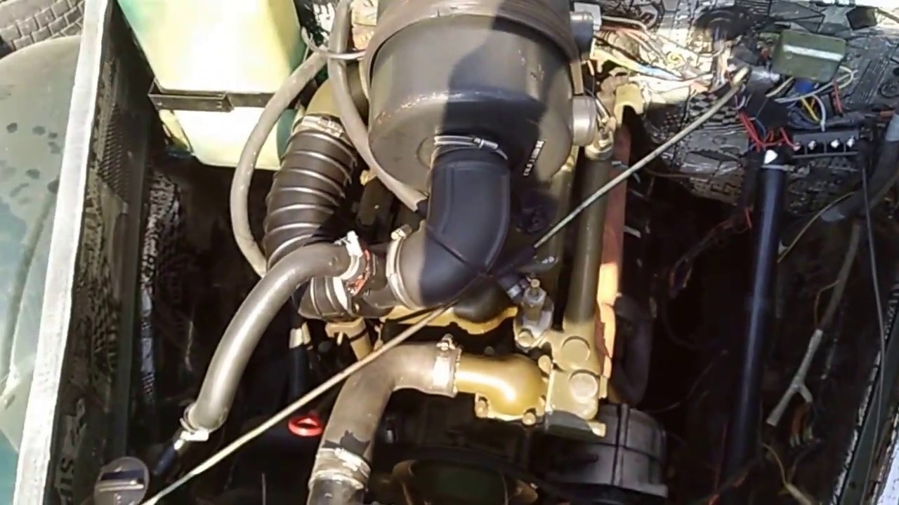 Работа мотора мерседес ом 314 в ГАЗ-63 вид сверху. Часть 2. - YouTube