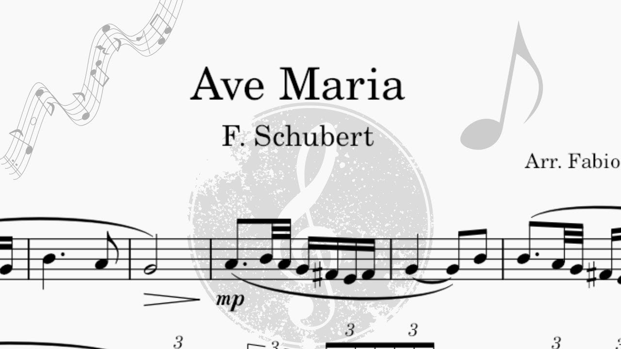 Ave Maria - Schubert - Free Bb Trumpet - Easy Arrangement - PDF Sheet
