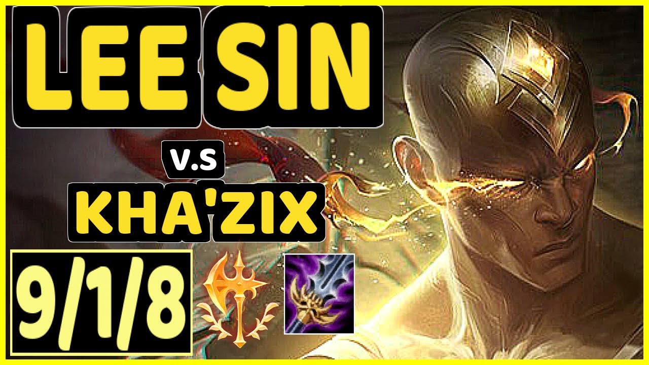 LAMABEAR (LEE SIN) vs KHA'ZIX - 9/1/8 KDA JUNGLE CHALLENGER GAMEPLAY - EUW