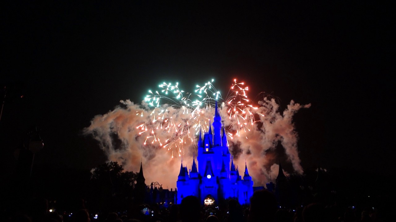 Wishes Fireworks Magic Kingdom 1080p 60fps 2016