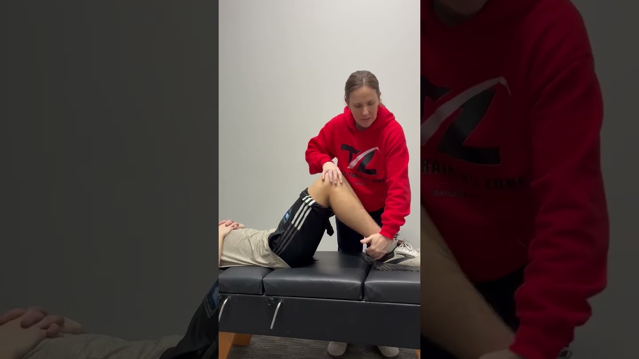 Knee Exam - supine palpation