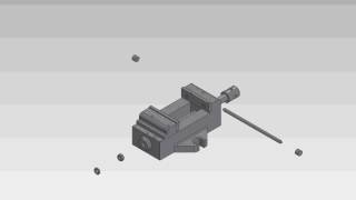 Machine Vice Exploded View Animation