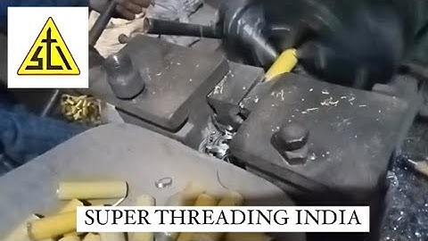 High Speed Linco Gi Pipe Nipple Threading Machine    #threading #manufacturing #manufacturer