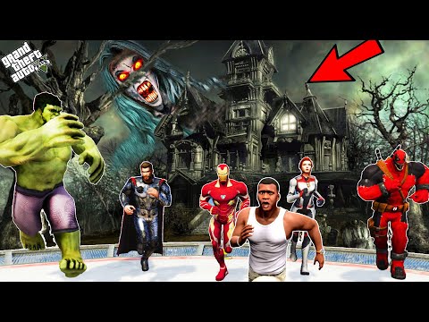 GTA 5 : Franklin And Avengers Fight With Ghost In GTA 5 ! GTA5 AVENGERS