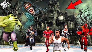 GTA 5 : Franklin And Avengers Fight With Ghost In GTA 5 ! GTA5 AVENGERS