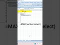 How to use max & min Formula in MS Excel #shorts #icntcloudgyan