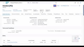 6.3 Order-to-Cash – Billing (SAP S/4HANA)
