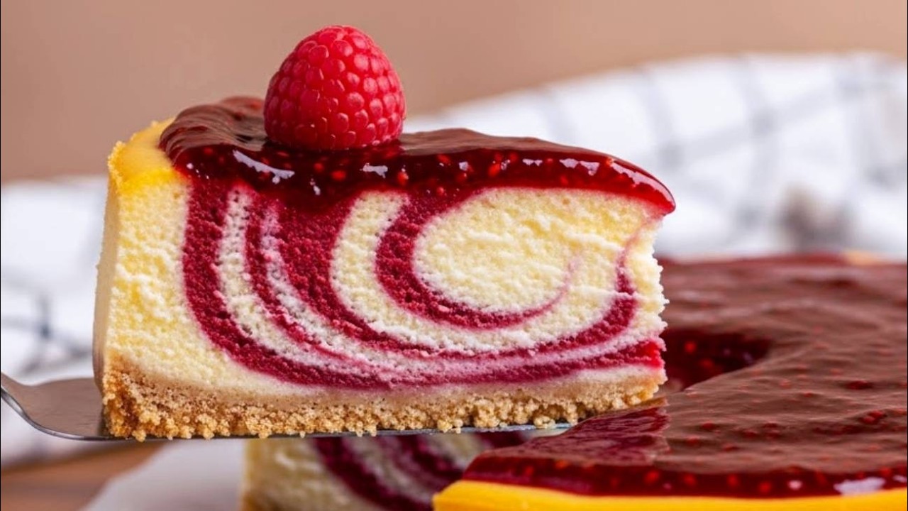 Dieser Zebra-Käsekuchen ist meine neue Obsession! Und er ist so einfach! 🍰🔥