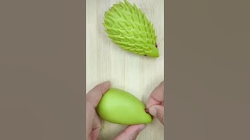 Hướng dẫn cách nặn bột bánh tạo con nhím #Shorts