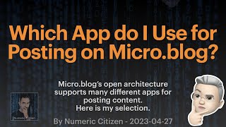 Which App Do I Use for Posting on Micro.blog?