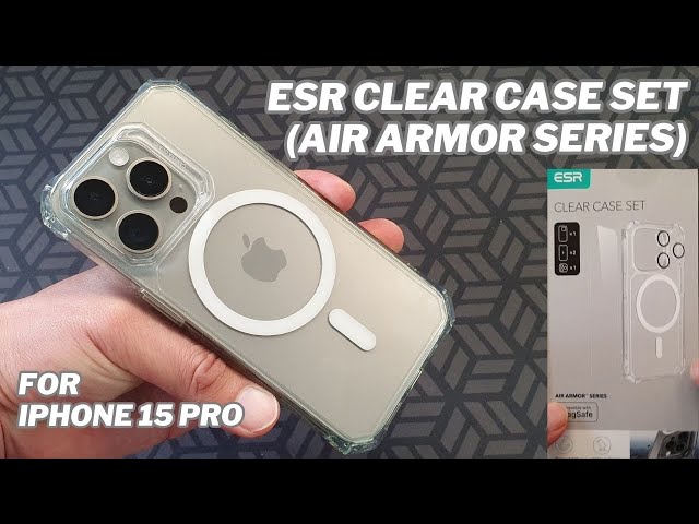 ESR Clear Case Set (Air Armor Series) for Iphone 15 Pro 