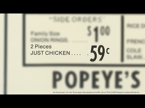 Popeyes offering bone-in chicken for 59 cents for 50th anniversary