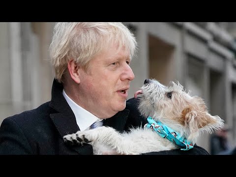 Boris Johnson votes on 2019 General Election and brings his dog to the polling station