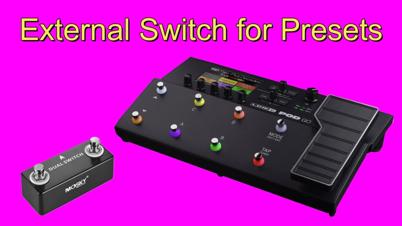 How To Use an External Footswitch to Change Presets in Stomp Mode