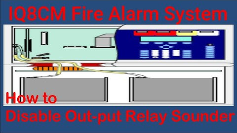 How to enable or disable ESSER IQ8CM fire alarm output sounder relay??  Disable all sounder.