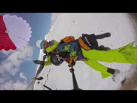 Xcaucasus/Tandem paragliding Crash/detail video/analyses/პარაპლანით ფრენა გუდაურში/ინციდენტი/ანალიზი
