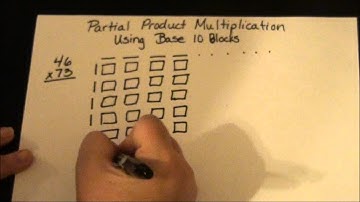Partial Product Multiplication With Base 10 Blocks