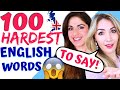 The 100 MOST DIFFICULT ENGLISH Words to Pronounce | Difficult Pronunciation & Lingoda Marathon