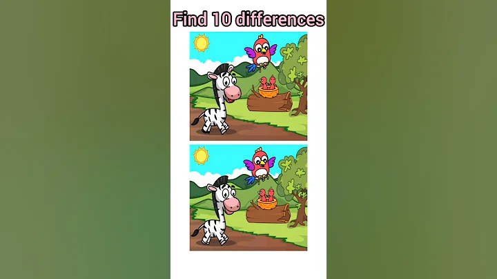 Find 10 difference pictures #differencegame #braingames #spotthedifference #games #braintest #shorts